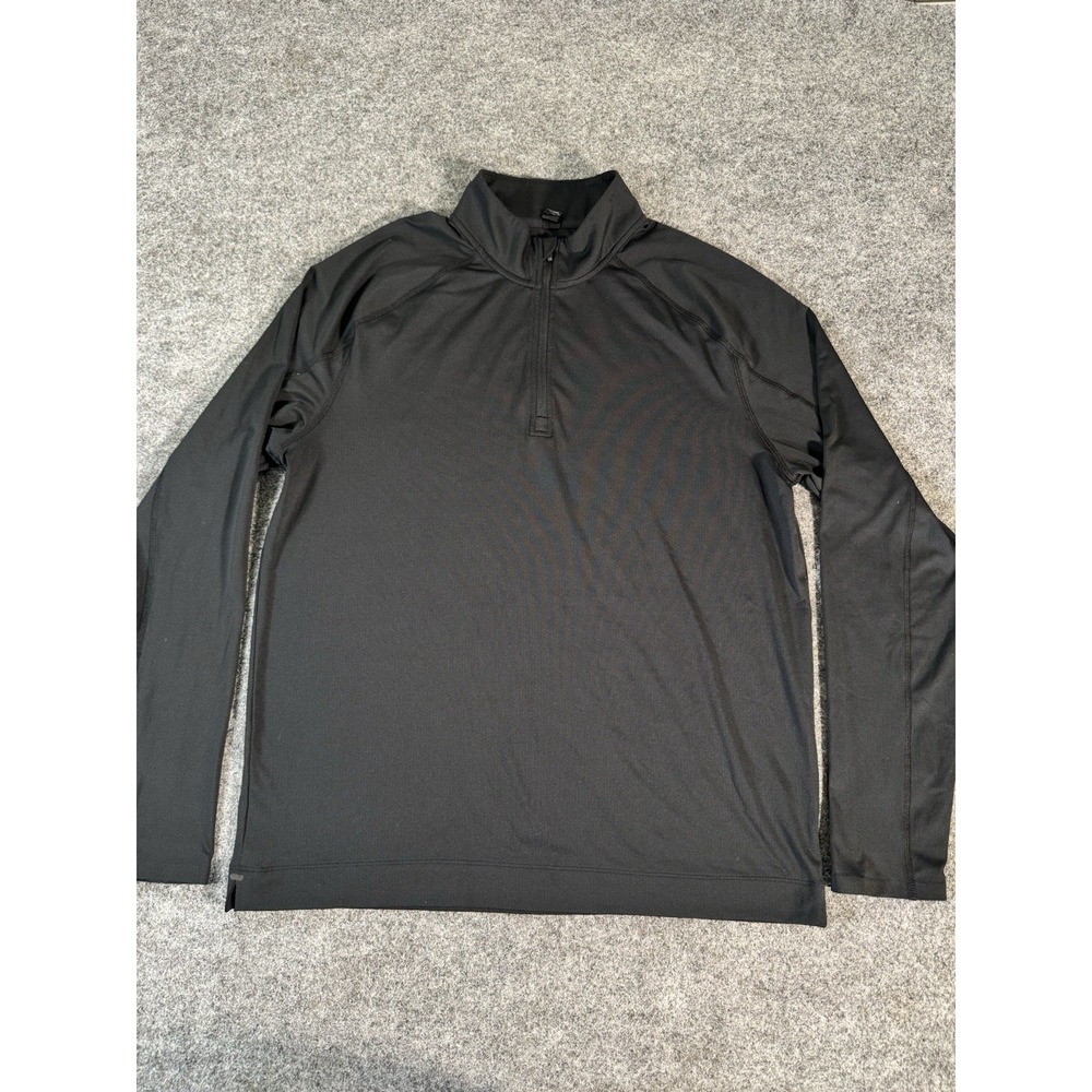 Rhone Men's Large Black 1/4 Zip Performance Pullover Golf Athletic Stretch
